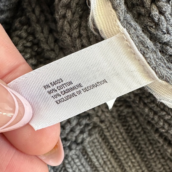 Stella McCartney Pom Pom Chunky Knit Cotton Cashmere Cardigan M/8 - Picture 7 of 7